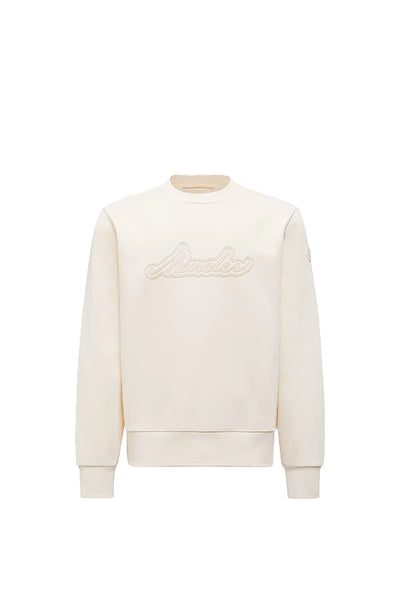Moncler sweat en coton à logo lettres cursives