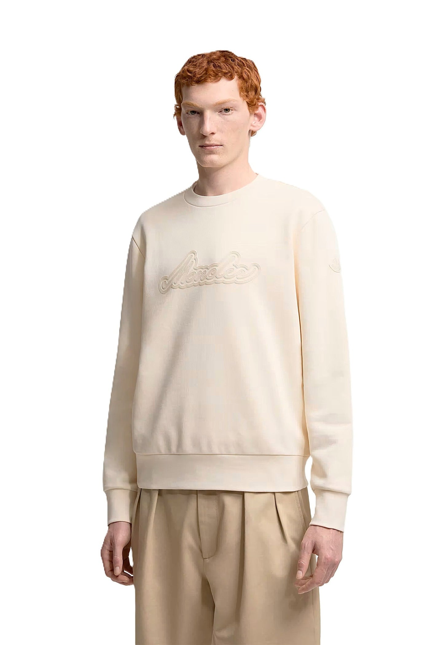 Moncler sweat en coton à logo lettres cursives