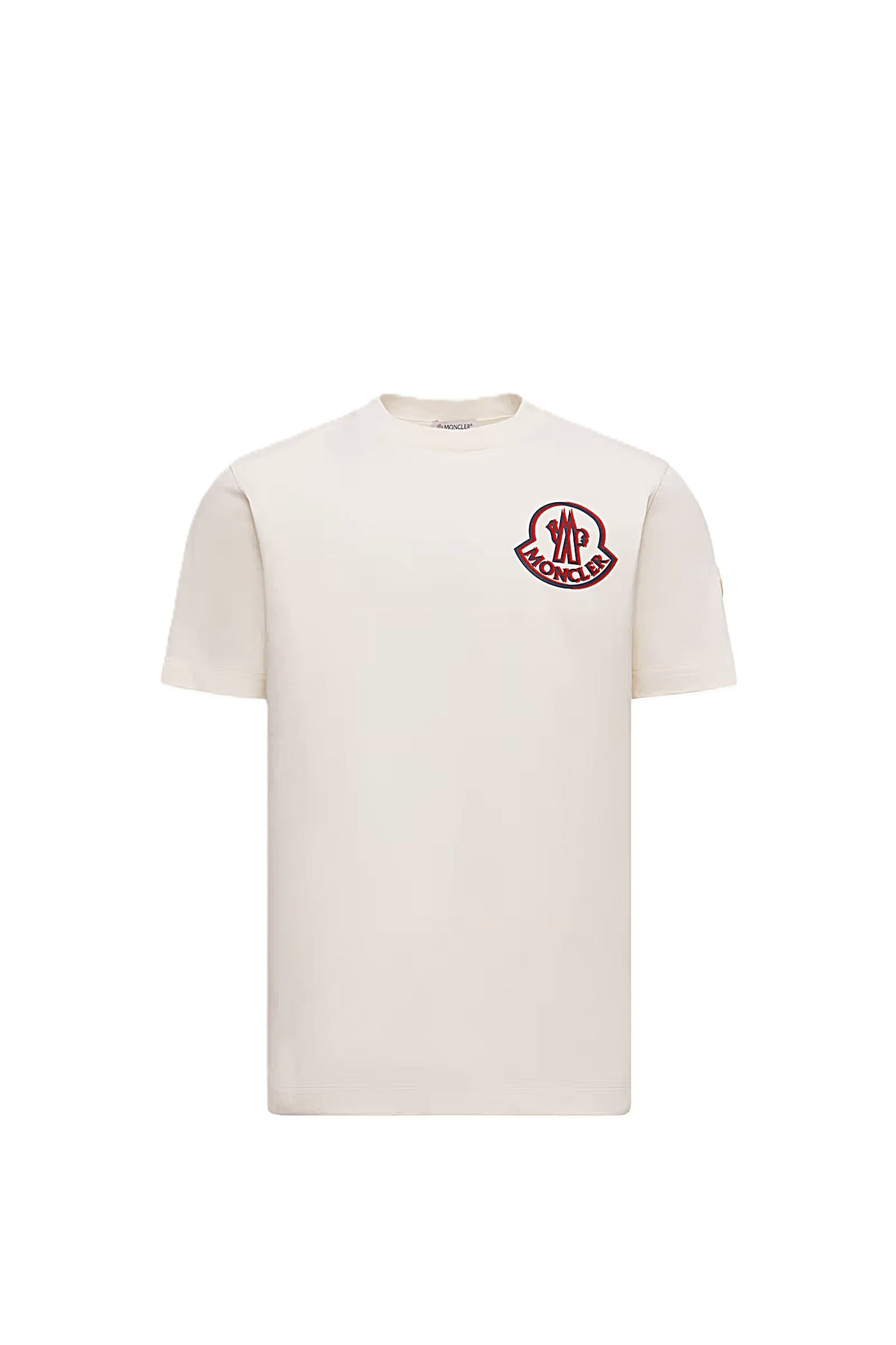 Moncler t-shirt en coton à patch logo