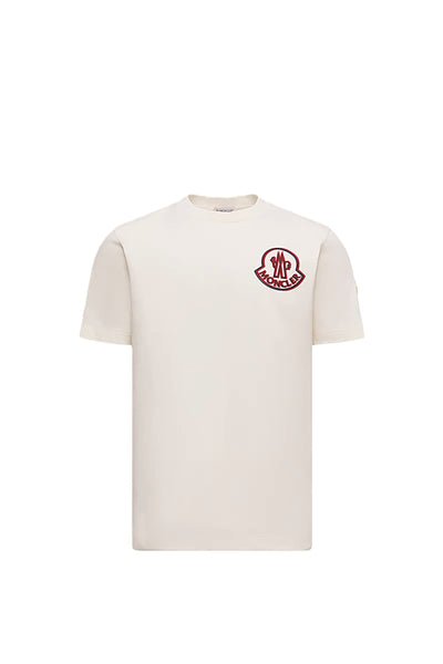 Moncler t-shirt en coton à patch logo