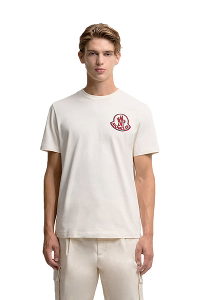Moncler t-shirt en coton à patch logo