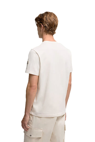 Moncler t-shirt en coton à patch logo