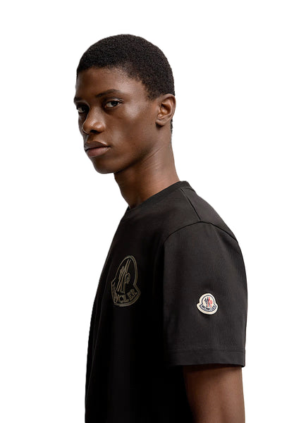 Moncler t-shirt en coton à patch logo