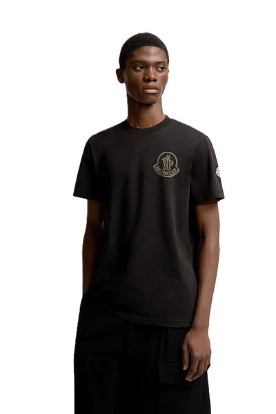 Moncler t-shirt en coton à patch logo