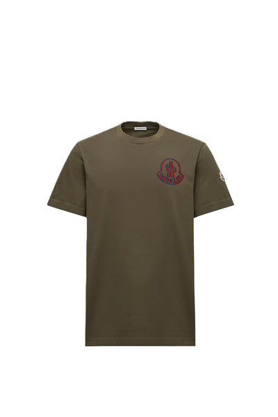 Moncler t-shirt en coton à patch logo