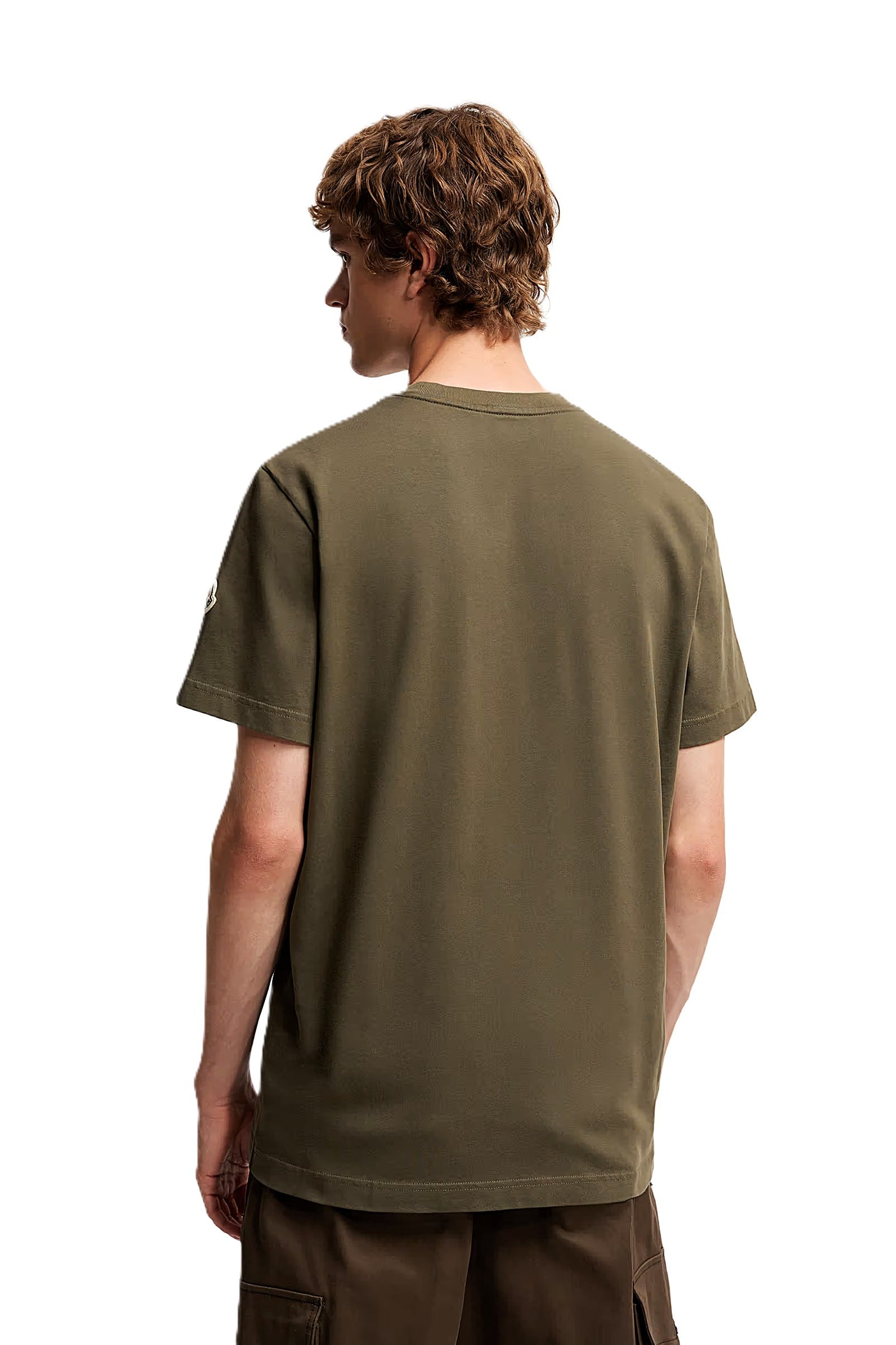 Moncler t-shirt en coton à patch logo
